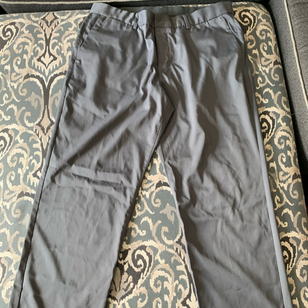 Nike Gray Straight Leg Golf Pants 34W 32L